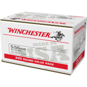 Winchester USA 5.56 NATO Ammunition 200 Rounds 55 Grain Full Metal Jacket 3270fps