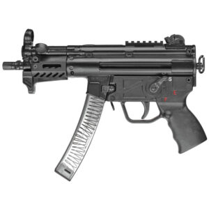 PTR 9KT 9mm Luger Semi Auto Pistol 5.16″ Threaded Barrel 30 Rounds Aluminum M-LOK Handguard Aluminum End Cap with Sling Swivel Black Finish