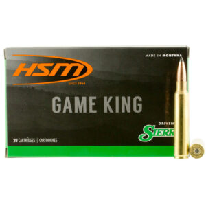 HSM Game King 358 Norma Ammunition 20 Rounds 225 Grain GameKing Spitzer BT Projectile