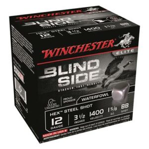 Winchester Blind Side, 12 Gauge, 3 1/2″ Shot Shells, 1 5/8 oz., 250 Rounds