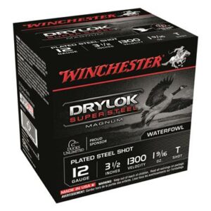 Winchester DryLok Super Steel, 12 Gauge, 3 1/2″ Shot Shells, 1 9/16 oz., 250 Rounds
