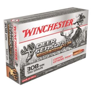 WinchesterDeer Season XP Copper Impact, .308 Win., Extreme Point Lead Free, 150 Grain, 20 Rounds