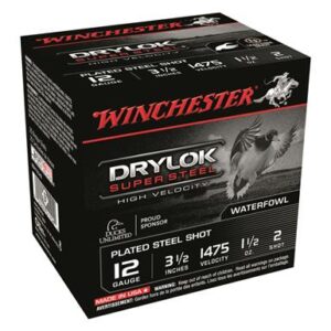 Winchester DryLok Super Steel High-Velocity, 12 Gauge, 3 1/2″, 1 1/2 oz., 250 Rounds