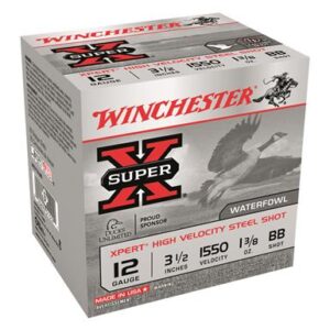 Winchester Super-X Xpert High-Velocity Steel, 12 Gauge, 3 1/2″ Shot Shells, 1 3/8 oz., 250 Rounds