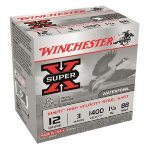 Winchester Super-X Xpert High-Velocity Steel, 12 Gauge, 3″ Shot Shells, 1 1/4 oz., 250 Rounds