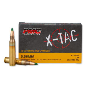 PMC X-TAC 5.56MM -M855 Ammunition 20 Rounds SS109 Green Tip FMJ 62 Grains 556K