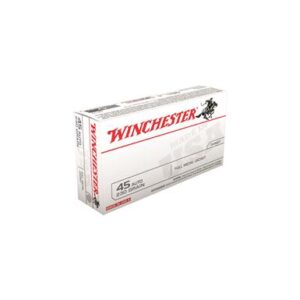 Winchester White Box, .45 ACP, FMJ, 230 Grain, 500 Rounds