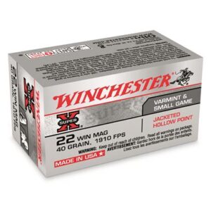 22 WMR- Winchester Super X- 22 Win Mag – 40 Grain- 1000 Rounds